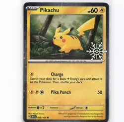 Pikachu - (Holiday Calendar) Common Miscellaneous Cards & Products 025/165 NM Po - Image 1