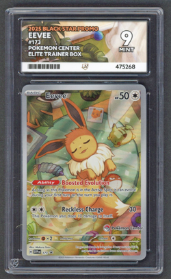 Pokemon Cards - ACE 9 Eevee 173 -Black Star Pokemon Center ETB Promo - PSA BGS - Image 1