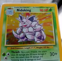 Pokemon Cards: Base Set Rare Holo: Nidoking 11/102 - Image 3