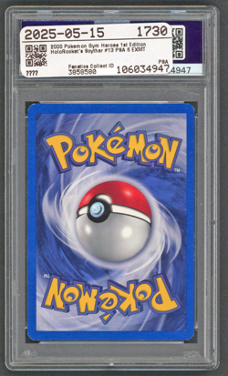 Pokemon Cards - PSA 6 1st Edition Rocket's Scyther 13/132 - Gym Heroes - EX-MT - Image 2
