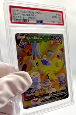 Pokemon Cards - PSA 10 Tyranitar V 155/163 - Battle Styles - GEM MT - PSA10 - Image 3