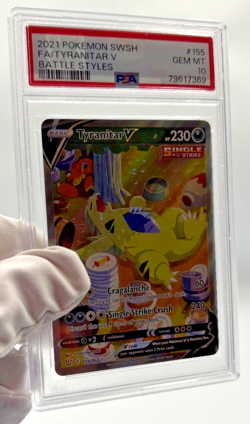 Pokemon Cards - PSA 10 Tyranitar V 155/163 - Battle Styles - GEM MT - PSA10 - Image 4