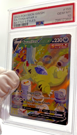 Pokemon Cards - PSA 10 Tyranitar V 155/163 - Battle Styles - GEM MT - PSA10 - Image 5