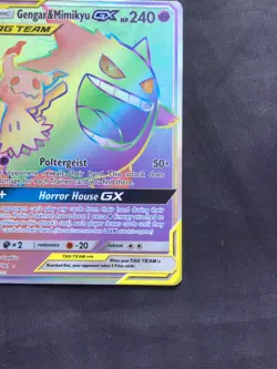 Pokemon Cards: Team Up Secret Rare: Gengar & Mimikyu GX 186/181 - Image 4