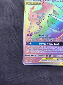 Pokemon Cards: Team Up Secret Rare: Gengar & Mimikyu GX 186/181 - Image 5