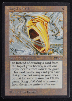 Ring of Ma'ruf MTG Card Arabian Nights Magic: the Gathering 1993 - Image 1