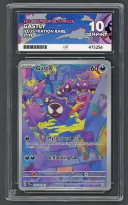 Pokemon Cards - ACE 10 Gastly 177/162 - Temporal Forces IR - PSA BGS CGC - Image 1
