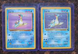 Lapras 10/62 Holo, Rare, Fossil, Unlimited, Pokemon card + Lapras 25/62 - Image 1