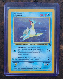 Lapras 10/62 Holo, Rare, Fossil, Unlimited, Pokemon card + Lapras 25/62 - Image 2