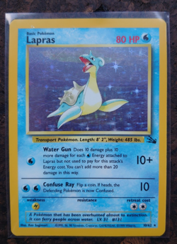 Lapras 10/62 Holo, Rare, Fossil, Unlimited, Pokemon card + Lapras 25/62 - Image 4