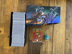 Magic The Gathering Final Fantasy Gift Bundle Box Full of Bulk Cards w/Dice - Image 1