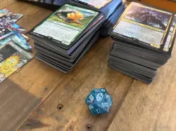 Magic The Gathering Final Fantasy Gift Bundle Box Full of Bulk Cards w/Dice - Image 5