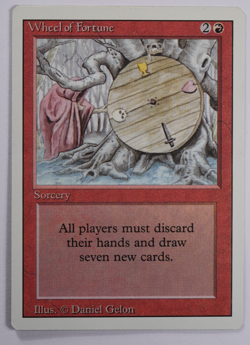 Wheel of Fortune Magic Card Revised MTG Reserved List 1994 - Image 1
