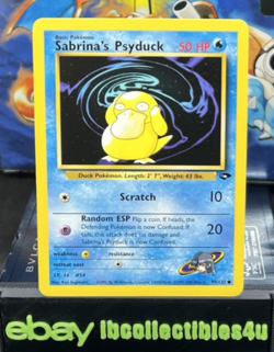 Pokemon Card Sabrina's Psyduck 99/132 Gym Challenge Regular WOTC 2000 NM F/S - Image 1