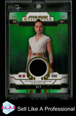 REY 43/99 RR-R STAR WARS MASTERWORK TOPPS RISE OF THE RESISTANCE CARD 2024 PATCH - Image 1