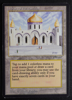 Library of Alexandria MTG Card Arabian Nights Magic: the Gathering 1993 - Image 1