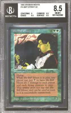 Magic MTG Arabian Nights Ifh-Biff Efreet BGS 8.5 (9, 8.5, 8.5, 9.5) NEAR MINT NM - Image 1