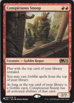 MTG Conspicuous Snoop (139/274) | NM | The List {LST} - Image 1
