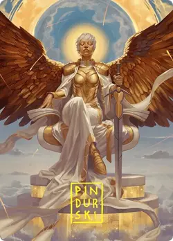 Gold Stamp Art Series HERALD OF ETERNAL DAWN mtg Foundations - Image 1