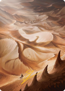 Gold Stamp Art Series PLAINS mtg Tarkir: Dragonstorm #30 - Image 1