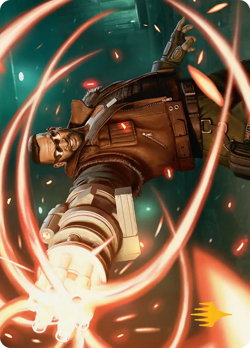 Gold Stamp Art Series BARRET WALLACE mtg Final Fantasy #8 - Image 1