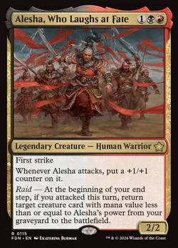 Alesha, Who Laughs at Fate - Foundations (FDN) Magic: the Gathering Single Foil - Image 1