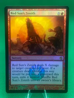 Red Sun's Zenith FOIL Mirrodin Besieged NM Red Rare MAGIC MTG - Image 1
