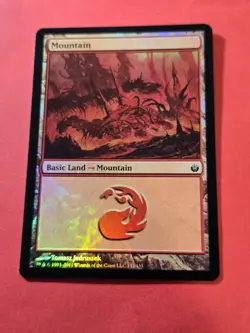 2011 Magic The Gathering Mirrodin Besieged Foil #152 Mountain, Land, C, cd1 - Image 1
