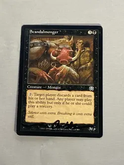MTG Scandalmonger Artist Proof and Signature Signed Cavotta - Image 1