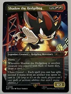 MTG Secret Lair Drop Shadow the Hedgehog Legendary Creature MYTHIC REGULAR #2086 - Image 1