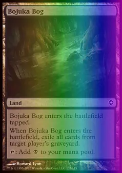 MTG Magic the Gathering Bojuka Bog (132/151) Worldwake LP FOIL - Image 1