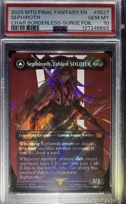 2025 MTG Final Fantasy EN Sephiroth PSA 10 Gem Surge Foil - Image 1