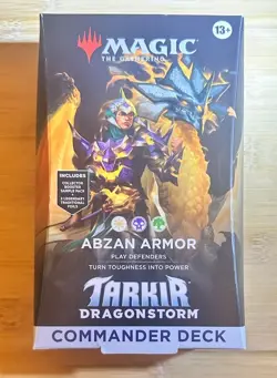 Magic the Gathering Tarkir Dragonstorm Abzan Armor Commander Deck - Image 1