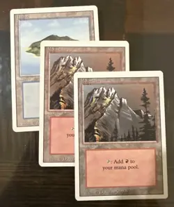 Magic The Gathering White Border Land Lot - Image 2