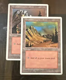 Magic The Gathering White Border Land Lot - Image 3