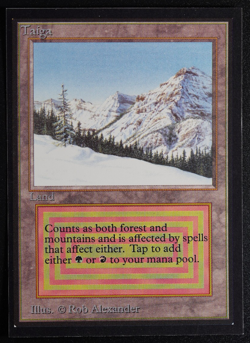 Taiga Magic Card International Collectors' Edition ICE MTG - Image 1