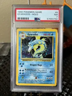 1999 Pokemon Game 6/102 Gyarados HOLO PSA 7 - Image 1