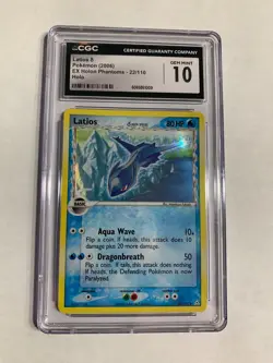 Pokemon Latios (Delta Species) Rare EX Holon Phantoms 22/110, CGC 10 Gem Mint - Image 1
