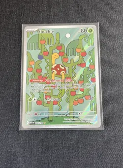 Pokemon TCG Shuckle 136/132 Me01: Mega Evolution Holo Illustration Rare Mint - Image 1