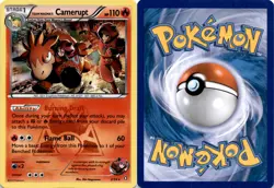 2015 Pokemon, Double Crisis, #2/34 Team Magma's Camerupt, Holo Rare - Image 1