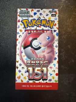 Pokemon Korean 151 [sv2a] Booster Box (20 Packs) - New & Sealed - Image 1