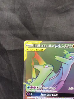 Pokemon Cards: Team Up Secret Rare: Latias & Latios GX 190/181 - Image 2