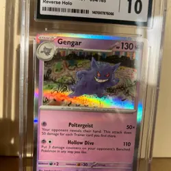 Gengar Pokemon 151 094/165 Reverse Holo CGC 10 Gem Mint 2023 NO PSA SV151 - Image 4