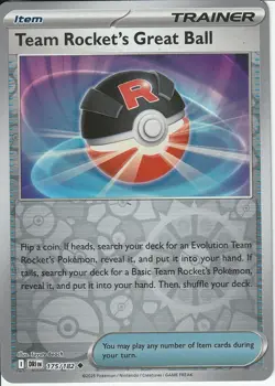 POKEMON - TEAM ROCKET'S GREAT BALL - 175/182 - REVERSE HOLO - DESTINED RIVALS - Image 1