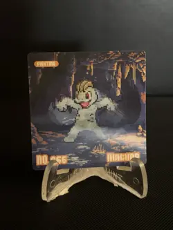 Pokemon Eif origin Gameboy Lenticular Machop-Machamp #Gg - Image 1