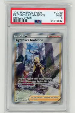 Pokemon TCG - Cynthia's Ambition GGG60/GG70 - Crown Zenith - PSA 9 - Image 1