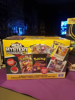 POKEMON 2025 HOLIDAY MEGA MYSTERY POWER BOX 🔥FIRE BOX🔥 MEIJER⚡SHIPS ASAP⚡🔥⚡ - Image 1