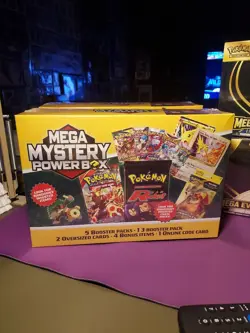 POKEMON 2025 HOLIDAY MEGA MYSTERY POWER BOX 🔥FIRE BOX🔥 MEIJER⚡SHIPS ASAP⚡🔥⚡ - Image 2