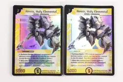 (2) Duel Masters Holo Foil Promo Card Amnis, Holy Elemental L3/6 Y1 - Image 1