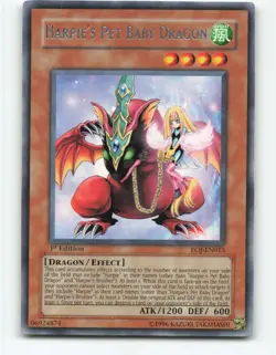 Harpie's Pet Baby Dragon EOJ-EN013 1st Edition YuGiOh Card - Image 1